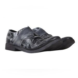 AllSaints Trace Men’s 43 US 10 Black Patent Vintage Dress Shoe